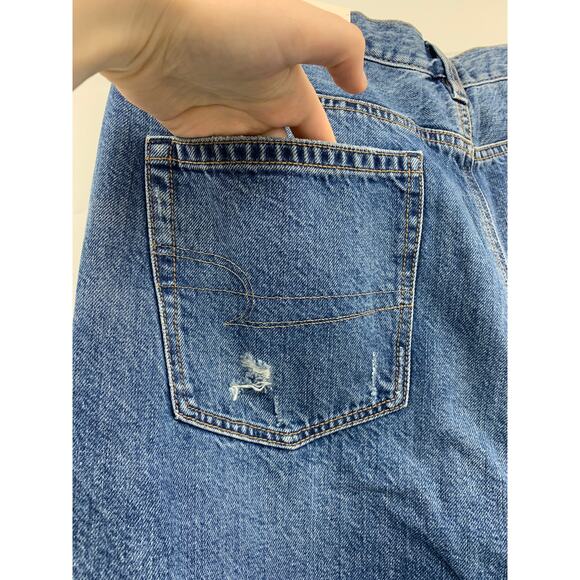 American Eagle Outfitters Womens Frayed Hem Mom Jeans Size 12/ 31W NEW - Picture 4 of 14